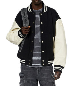 MOVA TEXTILES-Chaquetas universitarias personalizables para hombre, abrigos deportivos informales profesionales de talla grande, lona en blanco personalizada - Product Image 2