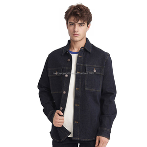 Nardon Apparel OEM logotipo de la marca de alta calidad modelo superior Vintage lavado personalizado para hombre 100% algodón invierno transpirable Denim pintura a mano - Product Image 4