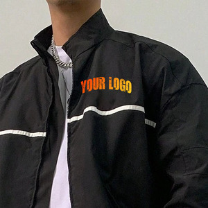 Meilleur prix de gros sur Logo personnalisé Costume coupe-vent homme adulte Survêtements d'hiver chauds imprimés grande taille - Product Image 5