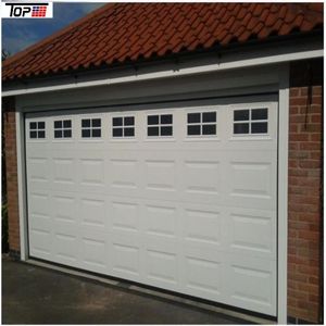 <span class=keywords><strong>Porte</strong></span> <span class=keywords><strong>de</strong></span> <span class=keywords><strong>garage</strong></span> sectionnelle automatique à commande à distance, moderne, en bois grainé, rectangulaire, avec quincaillerie, moteur, étanche, prix d'usine - Product Image 4