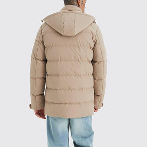 Veste matelassée unisexe personnalisée pour la saison hivernale, 100% polyester, style bulle, taille plus, tissu en toile pour hommes - Product Image 6
