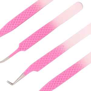 Pinzas de Extensión de Pestañas de Acero Inoxidable de Alta Calidad, Precisión y Durabilidad, Puntas de Fibra Antimagnéticas, Hechas a Mano, 10 mm de Longitud - Product Image 3