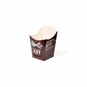 Assiettes et bols en papier, panier à frites en polythénate Mod. Frites CEST 6x6x7.5 cm - Product Image 3