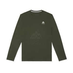 เสื้อยืดแขนยาวของผู้ชายทรงสลิมฟิตเสื้อยืดแขนเต็มของผู้ชายแบบแห้งเร็วงานตามสั่ง - Product Image 1