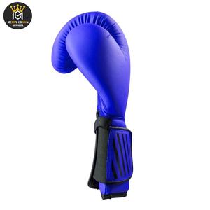 Guantes de boxeo de cuero duraderos personalizables con logotipo Muñeca con cordones de color sólido-Venta al por mayor - Product Image 3