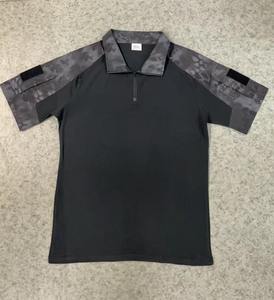 Men Lightweight Outdoor Training Shirt with <b>Camo</b> Sleeves Short Sleeve - Product Image 4