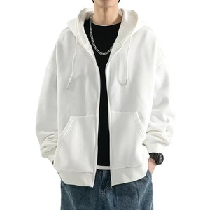 Sweat à capuche zippé surdimensionné pour hommes Streetwear décontracté Look à la mode Sweats à capuche zippés Logo personnalisé Fabricant de vêtements pour hommes - Product Image 3