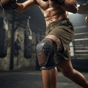 Genouillère de boxe durable, légère, respirante et antidérapante avec protection pour le sport, la remise en forme, les arts martiaux et l'utilisation en extérieur - Product Image 5