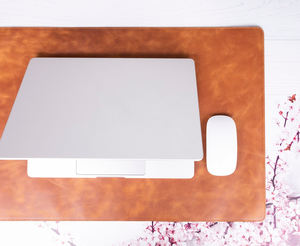 Tapis de bureau en cuir véritable, résistant, anti-odeurs, confortable, de qualité supérieure, surface d'écriture lisse et durable, protection élevée - Product Image 1