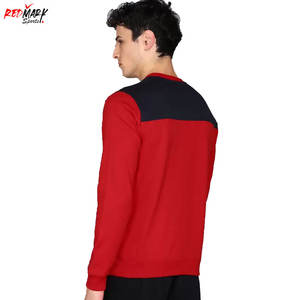 Sudadera de mezcla de algodón de alta calidad de lujo para hombre, cuello redondo personalizado, estilo informal, teñido liso, superventas para la temporada de otoño - Product Image 3