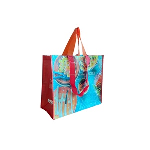 ถุงใส่ของชำสัตว์เลี้ยงแบบใช้ซ้ำได้พิมพ์ลายโลโก้แบบกำหนดเองถุงผ้า PP ผ้าทอพร้อมแหล่งกำเนิดจากเวียดนาม - Product Image 1