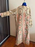 Grands Collectionneurs Ouzbek Robe Brodée À La Main Antique Tribal Tunique À La Main Suzani Broderie Vestes Automne Boho Ouzbek Cachemire