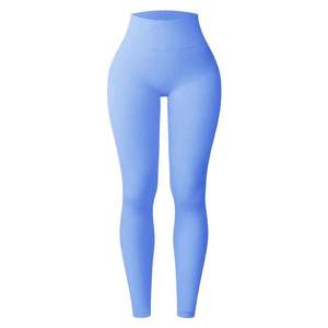 Venta caliente llegada Yoga pantalones medias Fitness medias Slim gimnasio para mujer cintura alta Yoga gimnasio Leggings - Product Image 4