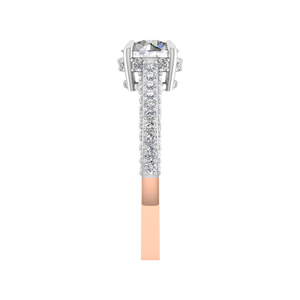 Bague en or massif 14 carats originale fabricant de bijoux vente en gros personnalisée OEM ODM bagues en diamant cultivées en laboratoire - Product Image 4