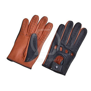 Gants de conduite en cuir de haute qualité pour voiture avec sangle de poignet réglable et antidérapants toutes saisons – Meilleure conception, faible MOQ, vente chaude - Product Image 2