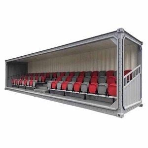 40hc thể thao địa điểm di động tribune vận chuyển container 63 gấp ghế câu lạc bộ bóng đá khán đài container để bán Hà Lan - Product Image 1