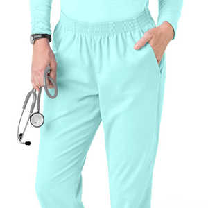 Uniformes de hospital de alta calidad de algodón elástico blanco unisex uniformes de enfermera de lona de verano al por mayor - Product Image 6