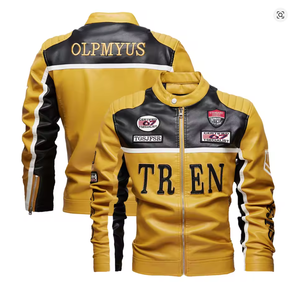 Nuevo Modelo 2026 Chaqueta de Cuero para Hombre y Mujer, Chaqueta de Cuero de Moda, Chaqueta de Cuero Cortavientos 2025 - Product Image 1