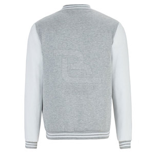 Winter Warm <b>Men's</b> Letterman <b>Jacket</b> Comfortable Stand Collar with Front Logo Windproof - Product Image 2
