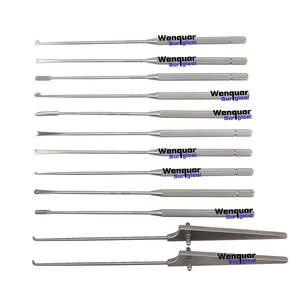 ชุดเครื่องมือผ่าตัดข้อเข่าแบบส่องกล้องสำหรับศัลยกรรมกระดูกและข้อ ประกอบด้วย ตะไบกระดูก คัตเตอร์ คิวเรต และมีดกล้วย - Product Image 1