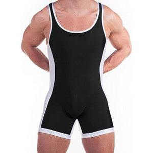 Vente chaude OEM Wrestling Singlet avec luxe de haute qualité dernière conception rouge bleu couleur imprimé Technics Wrestling Singlet - Product Image 1