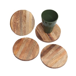 Top Quality Customize <b>Coaster</b> Handmade Wooden <b>Coasters</b> Customized Acacia Wood <b>coaster</b> for <b>Glass</b> Cup Mug Drinks - Product Image 1