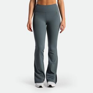 กางเกงโยคะขากว้างสำหรับผู้หญิงกางเกงโยคะเอวสูงสำหรับออกกำลังกายฟิตเนสยืดได้โลโก้ออกแบบได้ตามต้องการ - Product Image 1