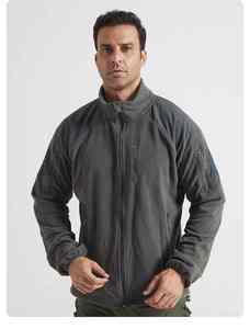 Veste polaire chaude d'hiver pour hommes manteau de randonnée en plein air thermique sweat à capuche softshell zippé vêtements de sport décontractés coupe-vent - Product Image 2