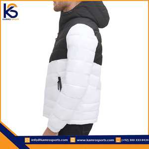 OEM Design Customized Color Slim Fit Hooded Puffer <b>Jacket</b> Plain Multi Color New Design for <b>Men</b> Winter - Product Image 2