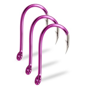 Liverfort Industries ตะขอตกปลาวงกลมทำจากสเตนเลสสตีลสีม่วงคาร์บอนสูงตะขอตกปลา - Product Image 1