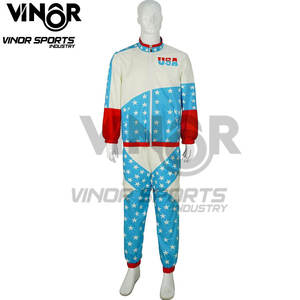 Conjunto de 2 piezas de cortavientos Vintage para hombre, gabardina ligera de los años 80, conjunto de ropa deportiva informal de manga larga con cremallera en el pecho - Product Image 2