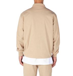 Veste de travail zippée en coton vintage personnalisée pour hommes veste de décoration surdimensionnée avec logo brodé pour hommes - Product Image 3