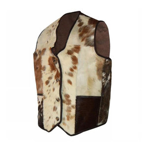 Cheveux de finition de texture naturelle sur le gilet en cuir Cheveux respirants sans manches fonctionnels et élégants sur le gilet en cuir - Product Image 3
