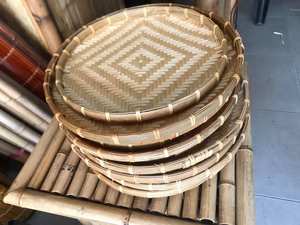 Plateau de décorticage en bambou très vendu, utilisé pour le séchage des ingrédients alimentaires et le tri manuel, pour les produits en vrac du Vietnam - Product Image 4