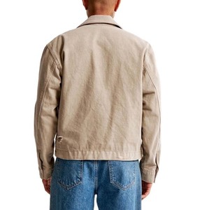 Veste de travail vintage de haute qualité, streetwear, en coton, logo personnalisé, décontractée, fitness, toile pour hommes, service OEM - Product Image 4