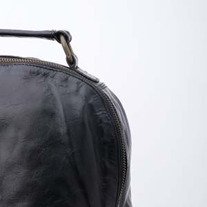 Vente en gros 100% sac à dos en cuir véritable à la mode tenue décontracté avec fermeture à glissière étanche ordinateur portable cadre interne couleur unie - Product Image 3