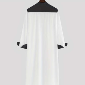 Hombres Thobe Arabia Saudita Modesto Ropa islámica Hombres Venta al por mayor para árabe Verano Hombres Musulmanes Thobe - Product Image 5