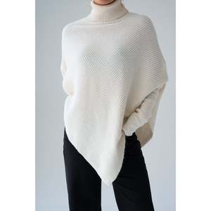 Suéter Elegante de Cuello Alto para Invierno, Tejido en Lana/Acrílico, Antiarrugas - Product Image 3
