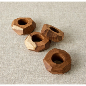 Ajustes de mesa modernos, de madera servilleteros hechos a mano, soporte para pañuelos, juego de 6 servilleteros de madera Natural para decoración de comedor - Product Image 1