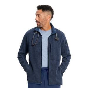 Veste de travail médicale pour hommes, qualité supérieure, marque privée OEM, 215 GSM, coton et polyester, uniforme pour médecins, infirmières et personnel de santé - Product Image 2