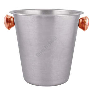 Refroidisseur à vin en acier inoxydable Premium Vintage Appeal en métal traditionnel pour seau à champagne - Product Image 2