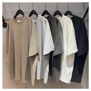 Camiseta de gran tamaño de estilo vintage en acabado lavado ácido moda callejera esencial de proveedores de camisetas al por mayor de Bangladesh - Product Image 2