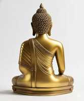 Statue de Bouddha en laiton antique de haute qualité, artisanat indien, art déco, sculpture tibétaine en méditation, parfaite pour la décoration de la maison