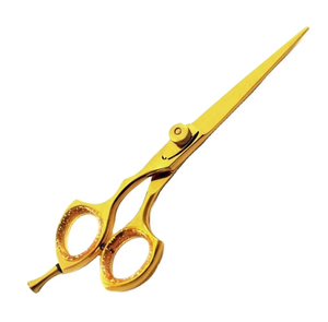 กรรไกรตัดผมสำหรับร้านเสริมสวยแบบมืออาชีพทำจากสแตนเลสพร้อมด้ามจับเซรามิกปรับสีและโลโก้ได้ตามต้องการเกรด + สำหรับร้านเสริมสวย - Product Image 4