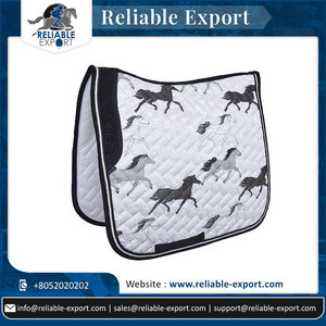 Tapis de selle de cheval en coton tout usage de la meilleure qualité du fabricant indien avec doublure en polycoton pour l'équitation équestre - Product Image 2