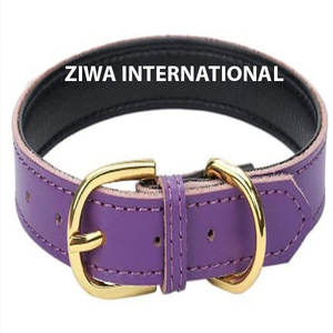 <b>Custom</b> Luxury Design Premium Genuine Leather <b>Dog</b> <b>Collar</b> New Style Solid Pattern with Soft Feature Pet <b>Collars</b> - Product Image 4