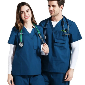 Custom 4-way Stretch Quick Dry Scrub <b>Set</b> Nursing Uniforms Medical Hospital <b>Doctors</b> Nurses for Women Men Clinical Outfit Suits - Product Image 1