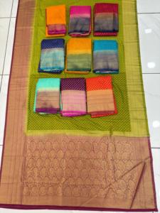 Sari de nailon tradicional de moda, suave y cómodo para adultos, colores impresionantes, elegante para fiestas, Diwali, boda, graduación - Product Image 5