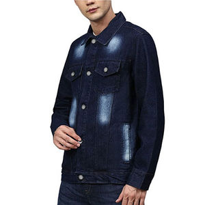 Meilleure veste en jean pour hommes veste en jean tendance délavée pour l'hiver vente en gros de haute qualité Streetwear Unique Hip Hop - Product Image 6