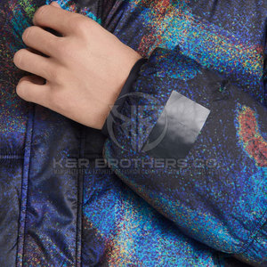 Doudoune légère à capuche et respirante pour homme pour l'hiver par temps froid avec col montant et fermeture à glissière complète Logo avant - Product Image 6